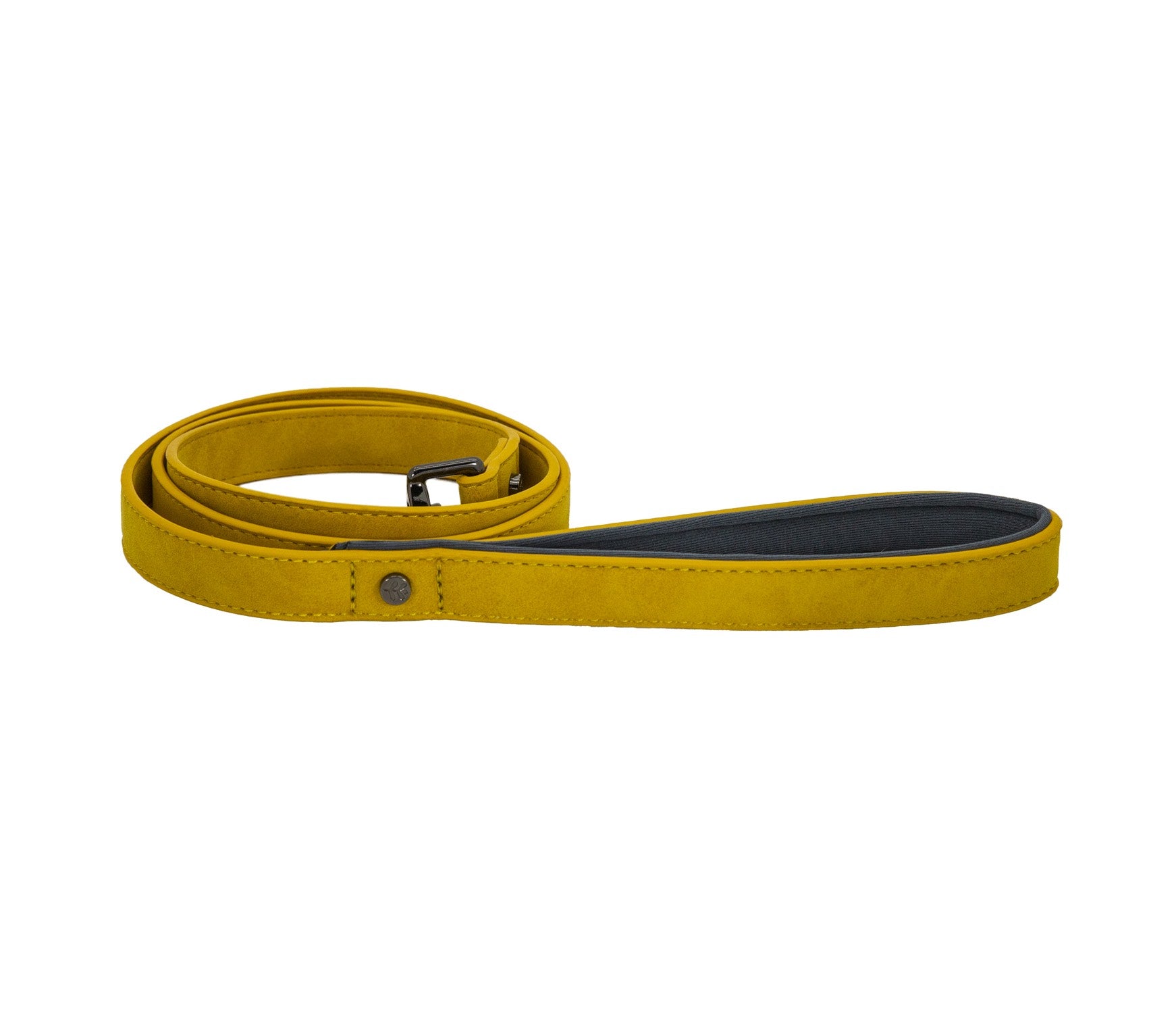 Brights Tech Mustard Vegan Leather Dog Lead | Sotnos