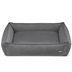 STRIPPO Dark Grey Corduroy Luxury Dog Bed by Labbvenn