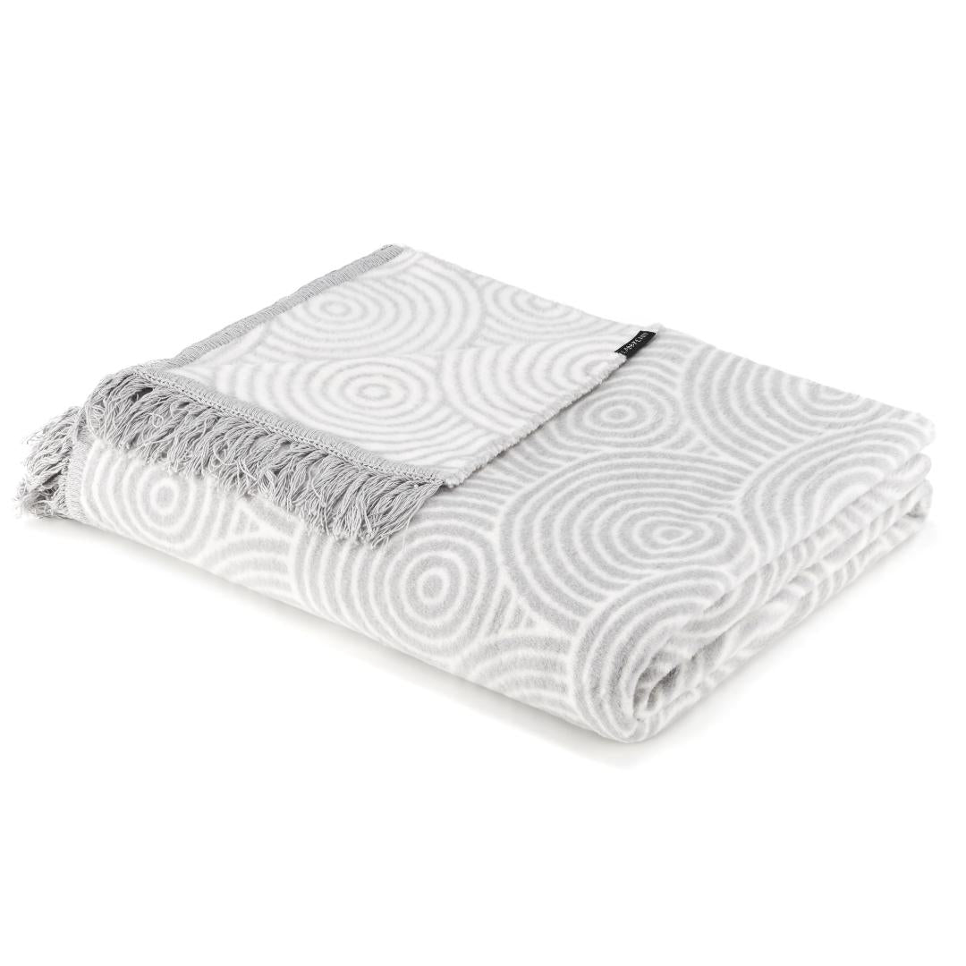 Timb Grey Circles Large Pet Blanket by Labbvenn