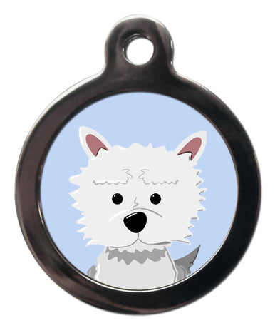 Westie Dog ID Tag