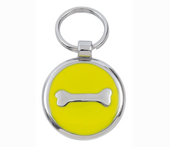 Luxury Yellow Bone Designer Dog Tag