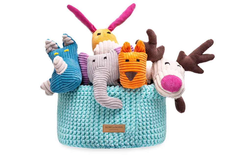 puppy toy storage bags and baskets