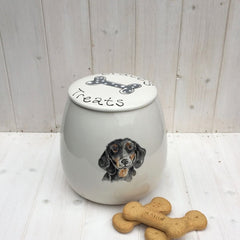 Personalised Portrait Dog Treat Jar