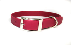 Red Wine Biothane Dog Collar