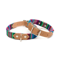 Hiro And Wolf Blue Inca Dog Collar