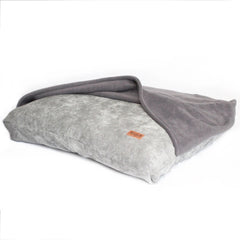 Opulence Burrow Dog Bed In Scandi Grey - Can Be Personalised | Miaboo