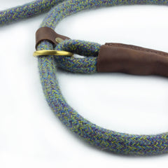 Blue Tweed 100% British Wool Dog Slip Lead