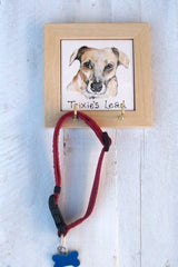Personalised Portrait Dog Lead Hook
