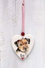 Personalised Dog Portrait Hanging Decorations