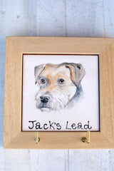 Personalised Portrait Dog Lead Hook