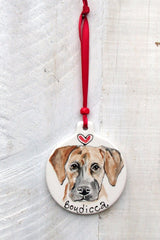 Personalised Dog Portrait Hanging Decorations