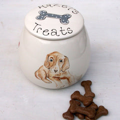 Personalised Ceramic Dog Treat Jar