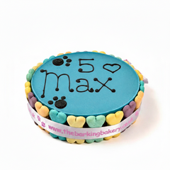 Barking Bakery Hand Written Blue Pawty Cake For Dogs