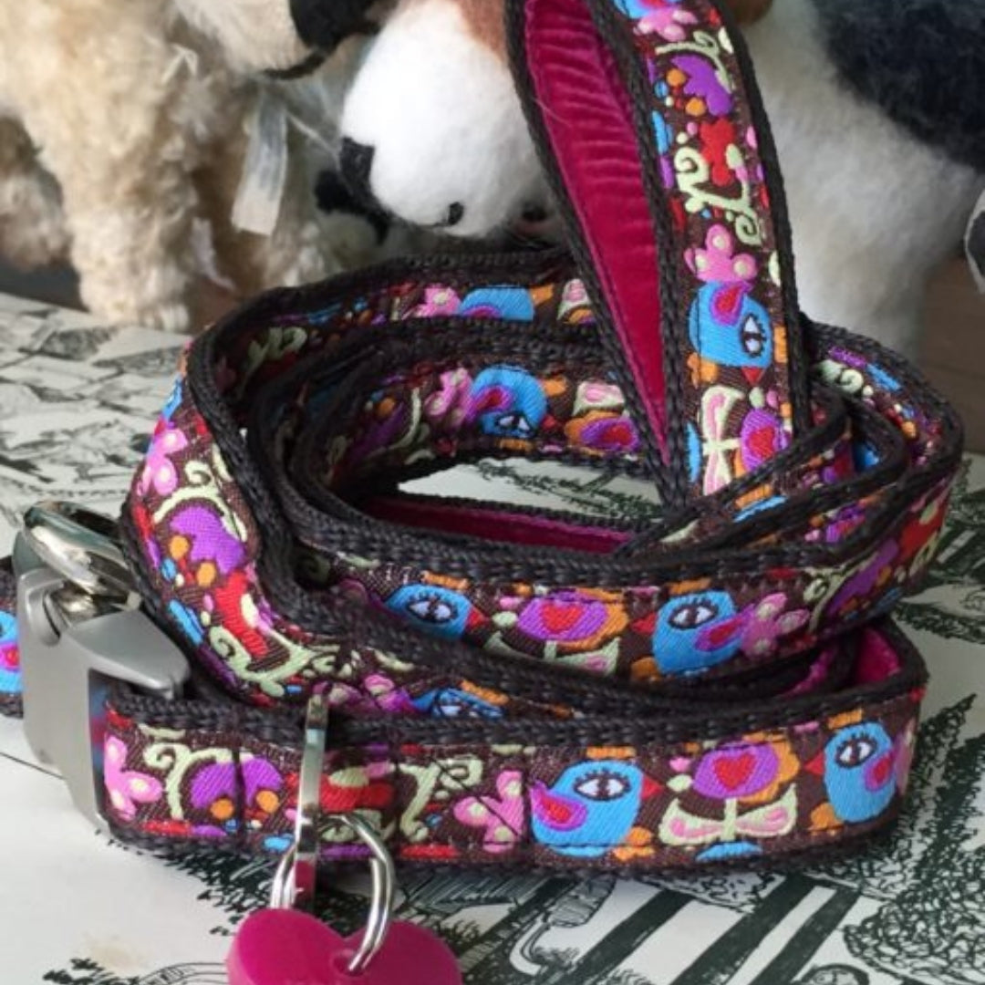 Birdie Designer Puppy Collar and Lead Set