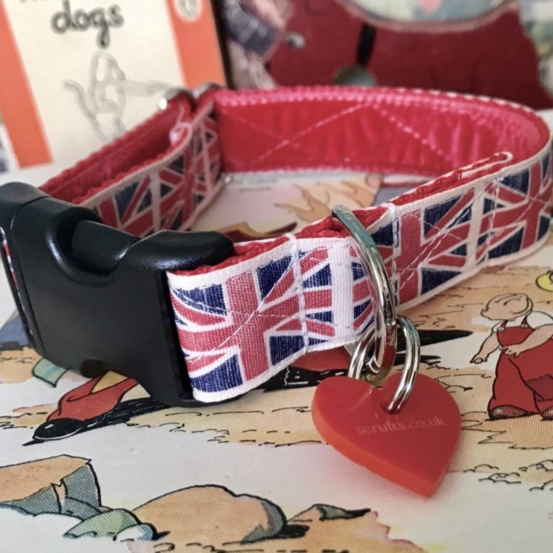 By Jingo Union Jack Designer Dog Collar