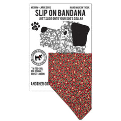 Christmas Golden Holly Slip On Dog Bandana