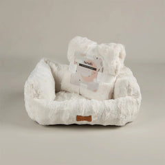 Cloud My First Round Puppy Bed & Blanket Set - Cream