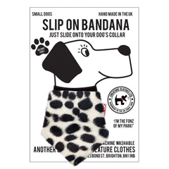 Creature Clothes Slip On Bandana Dalmatian Faux Fur
