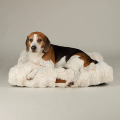 Festive Fur Mattress Dog Bed - Cream