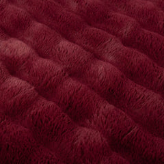Festive Fur Pet Blanket - Burgundy