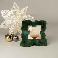 Festive Fur Pet Blanket - Green