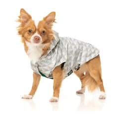 Flipside Reversible Dog Raincoat - Green/Beige