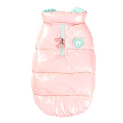 FuzzYard Amor Puffer Dog Jacket - Bubblegum Pink