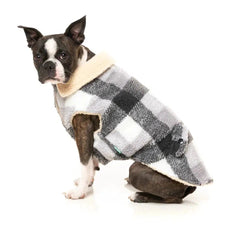 FuzzYard Lumberjack Dog Jacket - Grey