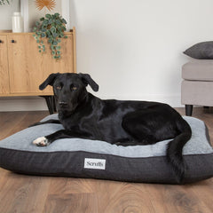 Harvard Memory Foam Mattress Dog Bed - Graphite Grey
