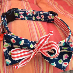 June Bug Bow Tie Designer Dog Collar