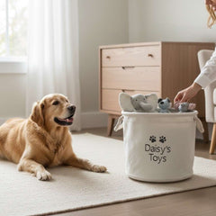 Large Personalised Dog Toy Storage Bag