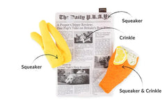 P.L.A.Y International Classic Chippy Chews - Fish n Chips Dog Toy