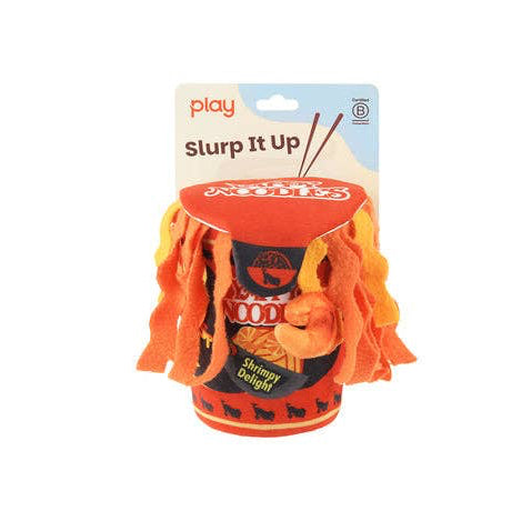 P.L.A.Y International Classic Slurp It Up Noodles Dog Toy