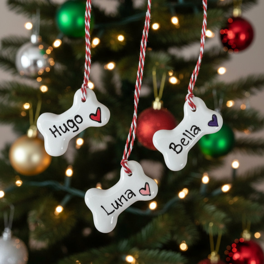 Personalised Dog Bone Decoration
