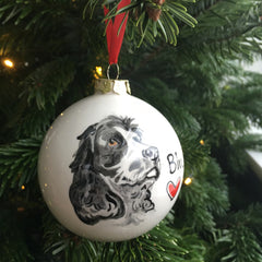 Personalised Pet Portrait Christmas Baubles