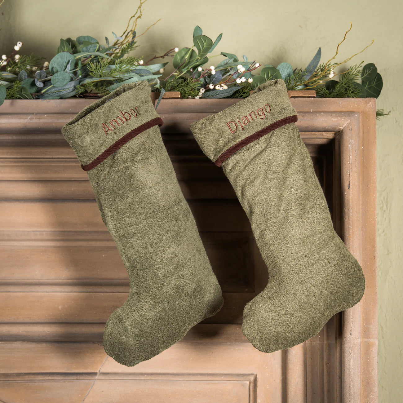 Ruff And Tumble Moss Christmas Stocking For Dogs
