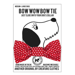 Red Stars Dog Bow Tie