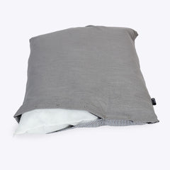 Rustic Stripes Grey Deep Duvet Dog Bed Spare Cover