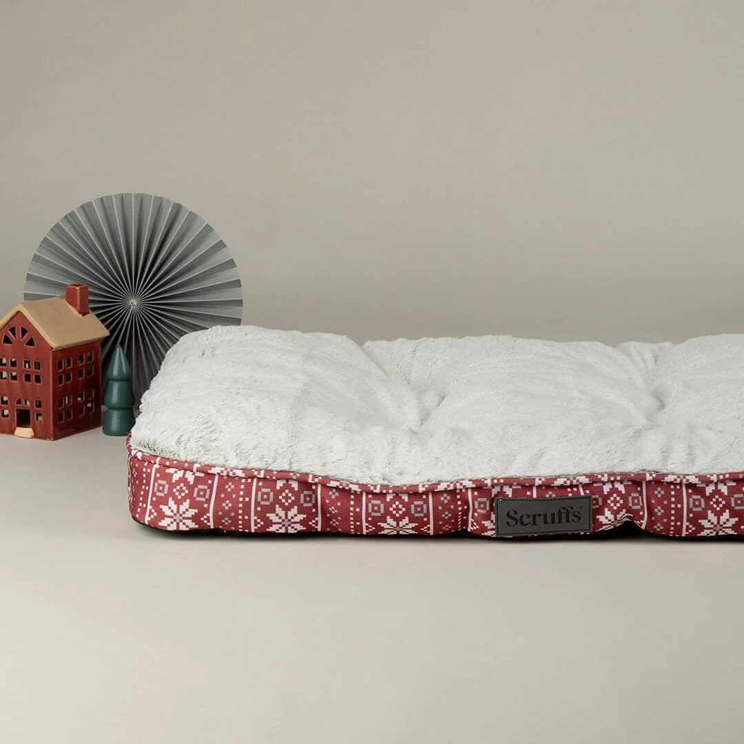 Santa Paws Red Christmas Mattress Dog Bed