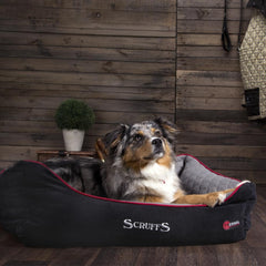 Scruffs Thermal Box Dog Bed Black & Grey