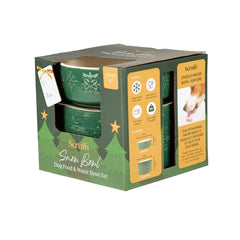 Snow Bowl Food & Drink Bowl Gift Set - Green