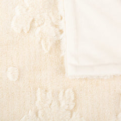 Snowflake Shimmer Pet Blanket - Cream