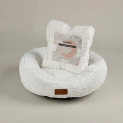 Starlight My First Round Puppy Bed & Blanket Set - Cream