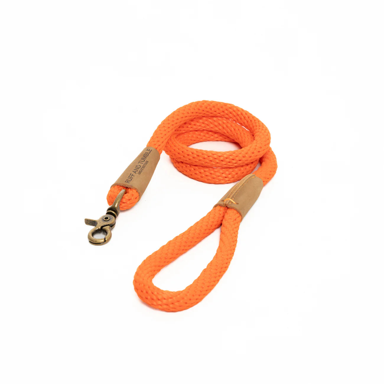 Tangerine Orange Rope Dog Leads by Ruff And Tumble – Chelsea Dogs