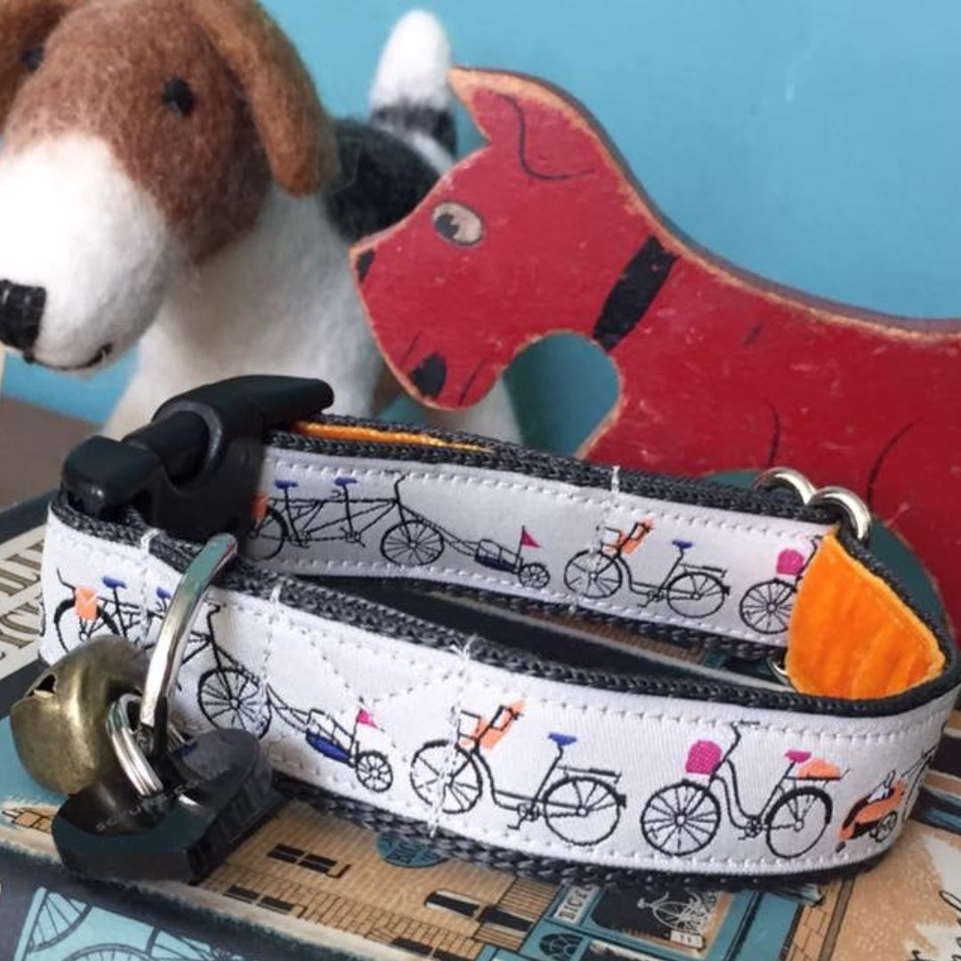 Waggo Wiggins Bicycles Designer Dog Collar