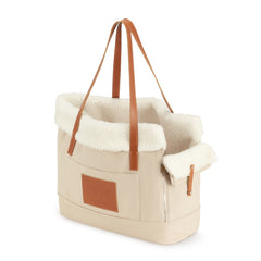 Liiva Beige Dog Carrier & Handbag by Labbvenn