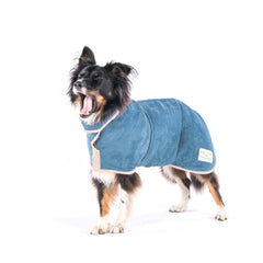 Ruff And Tumble Dog Drying Coat Sandringham Blue