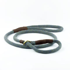 Blue Tweed 100% British Wool Dog Slip Lead