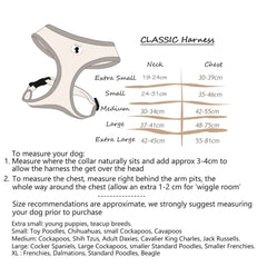 Classic Dog Harness Size Guide Pet Pooch Boutique