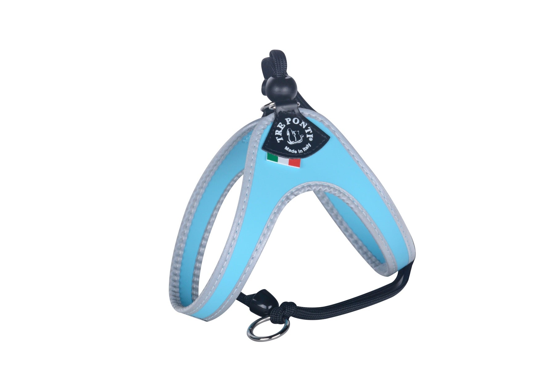 Tre Ponti Easy Fit Liberta Light Blue Puppy Harness with No Escape Adjustable Closure